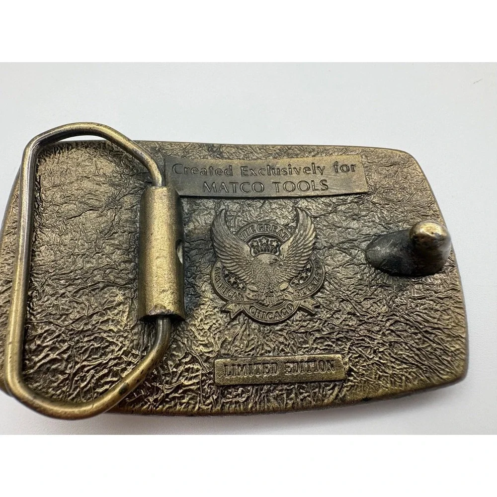 Matco Tools‎ Belt Buckle Limited The Great American Buckle Eagle Brass USA